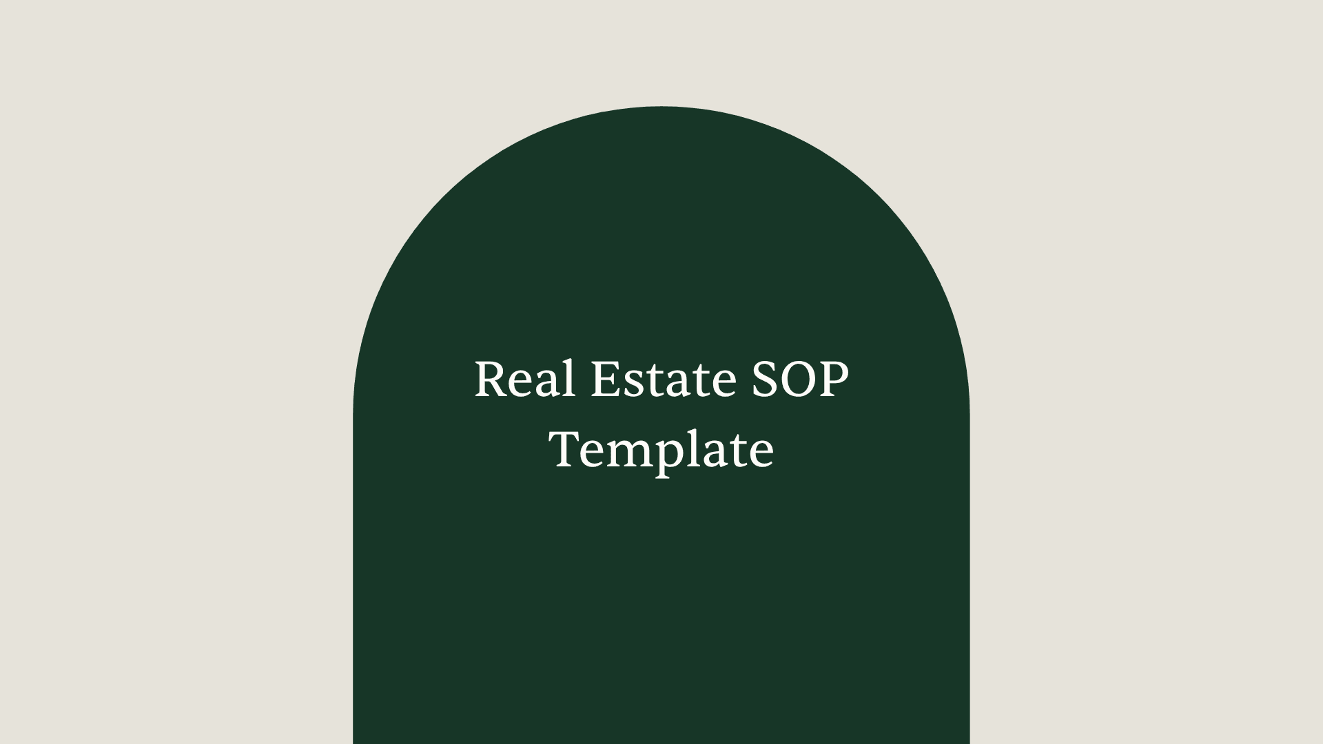 Real estate SOP template illustration with checklists, folders, and documents