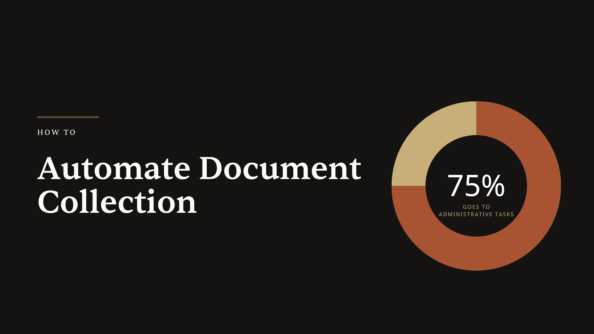 How to automate document collection in real estate - playful illustration of document tracking with checklists and houses