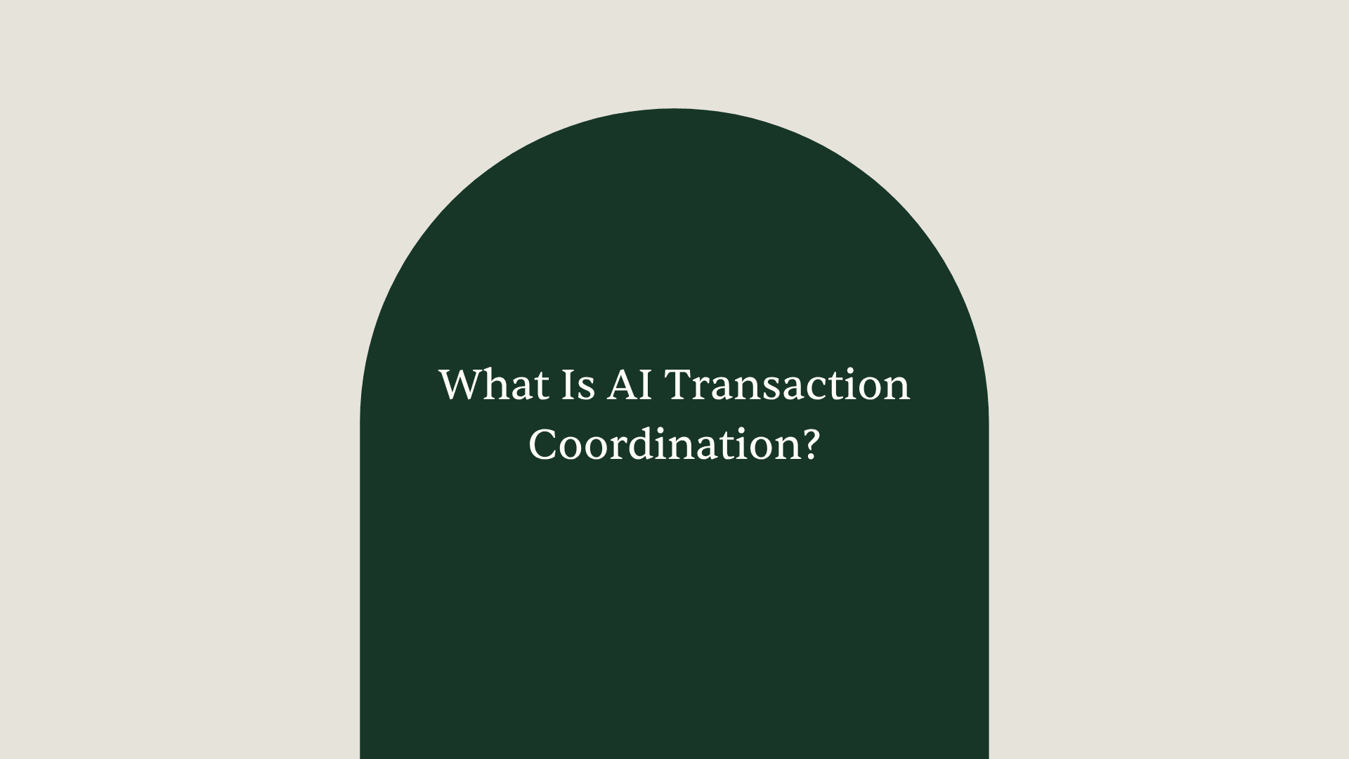 Flat illustration showing a transaction coordinator reviewing documents alongside an organized AI-powered checklist panel, with calendars, email icons, and task lists flowing between them in mint green and soft gray.