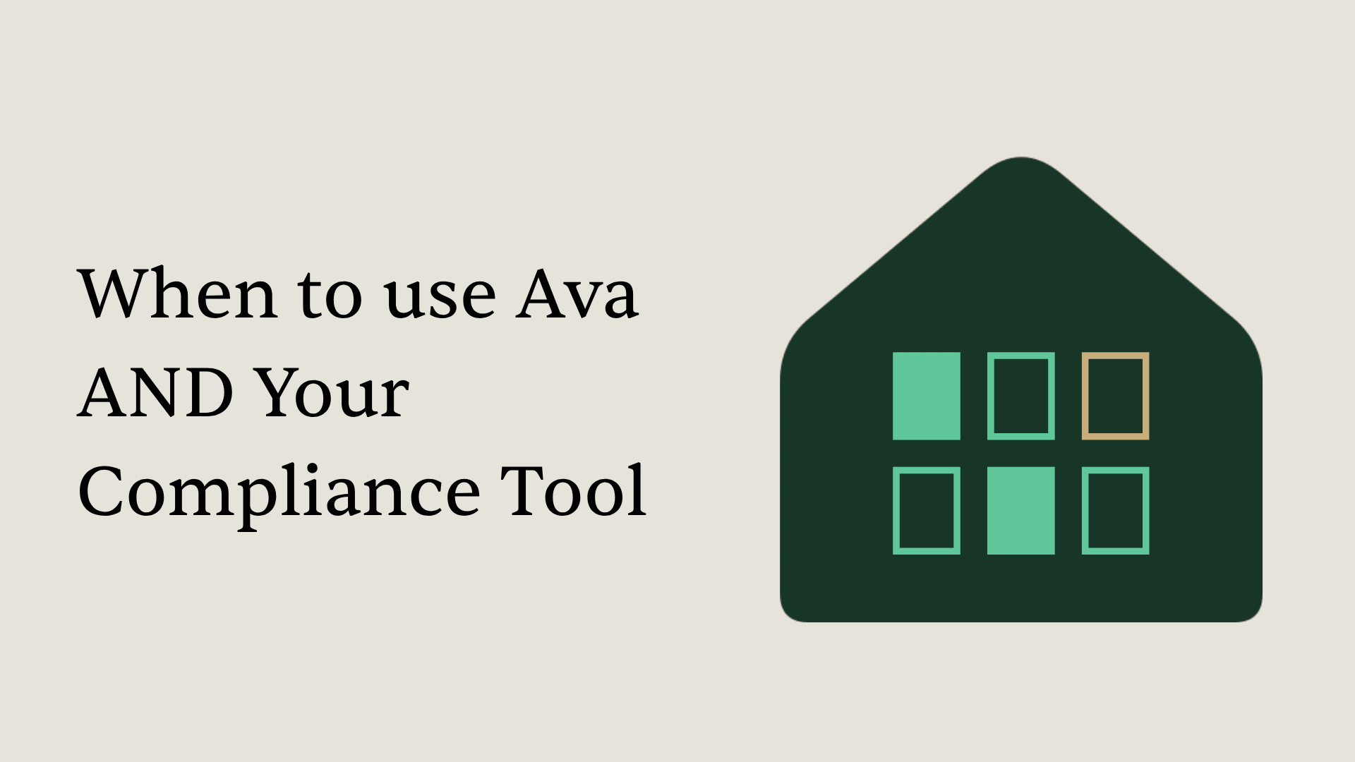 Two-column workflow diagram showing Ava handling active deal intake on the left and compliance archive tool on the right with a handoff arrow