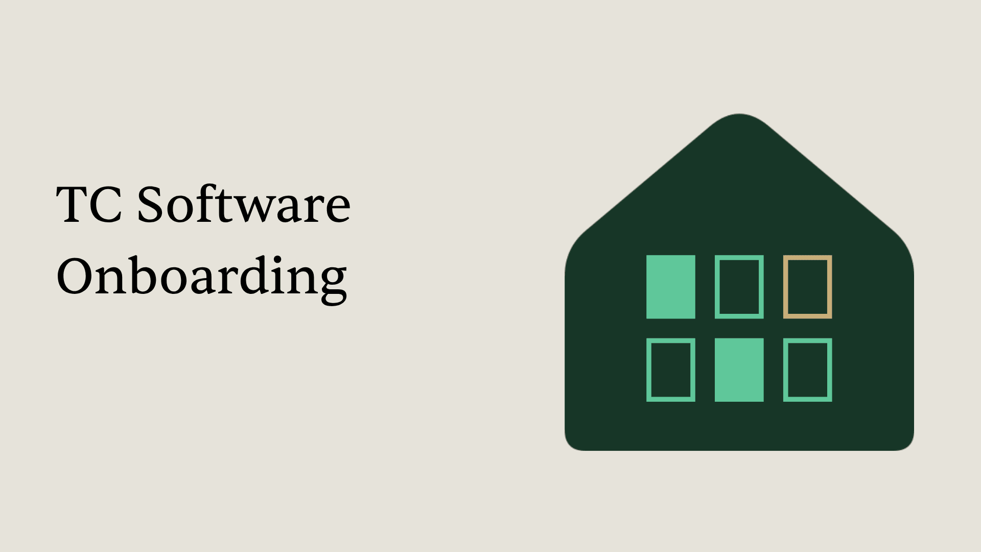 Playful illustration of fast software onboarding with a rocket launching from a laptop, flying checkmarks, and an open door leading to a bright path